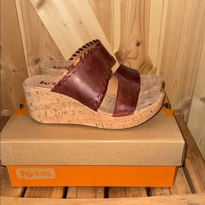 Kork-Ease Red Kendri Mules